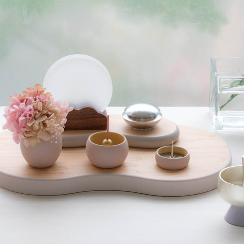 【お位牌】ルオントシリーズ かわいい アクリル丸位牌 B014 彫代込