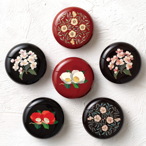 【ミニ骨壷】はな蒔絵 K006