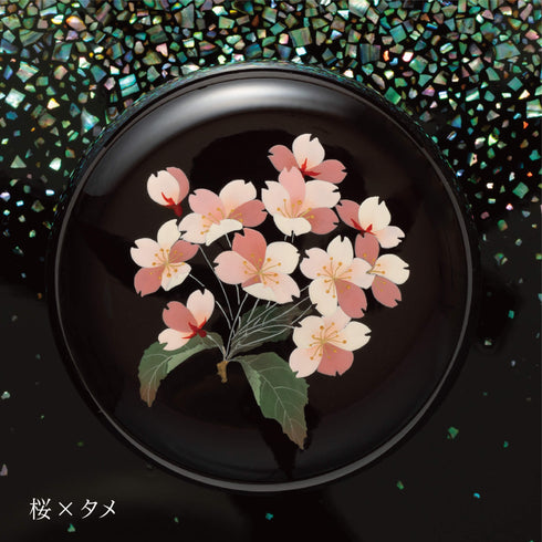 【ミニ骨壷】はな蒔絵 K006