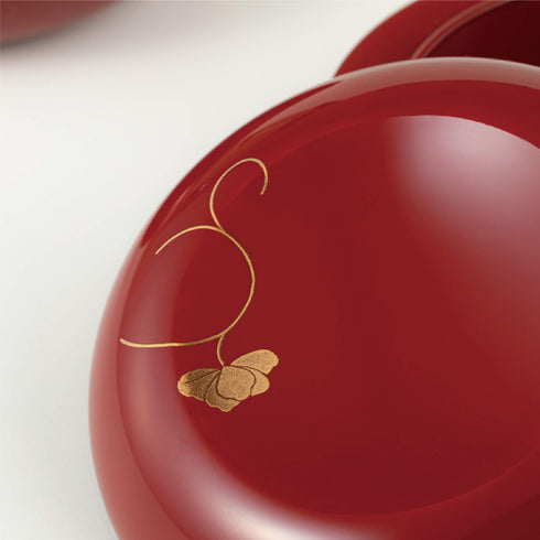 【ミニ骨壷】こゆりシリーズ 輪島塗 形見入 朱 K011