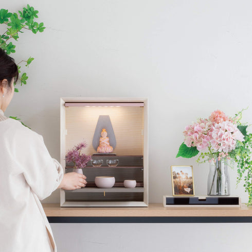 【ミニ仏壇・位牌棚】monoツートーン M005