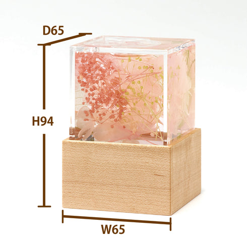 【ミニ骨壷】ハーバリウム ゆらか メモリアルボトル NK001