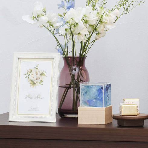 【ミニ骨壷】ハーバリウム ゆらか メモリアルボトル NK001