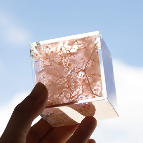 【ミニ骨壷】ハーバリウム ゆらか メモリアルボトル NK001