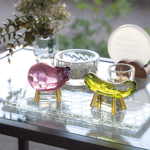 【お供え皿】クリスタル切子プレート SB34