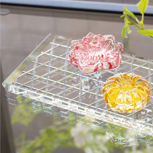 【お供え皿】クリスタル切子プレート SB34