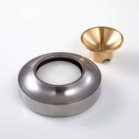 【三具足】灯花 ステンレス SB45