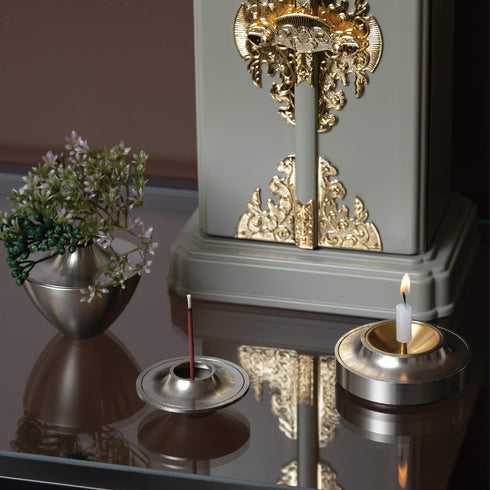 【三具足】灯花 ステンレス SB45