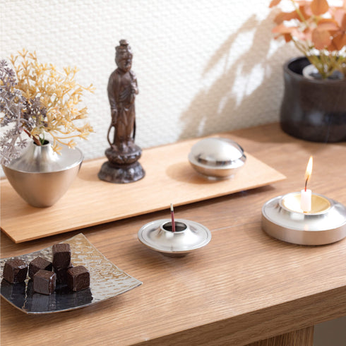 【三具足】灯花 ステンレス SB45