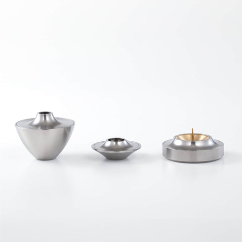 【三具足】灯花 ステンレス SB45