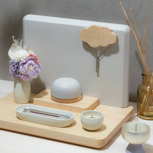 【手元供養 セット】ルオント グレー りん付 SET002