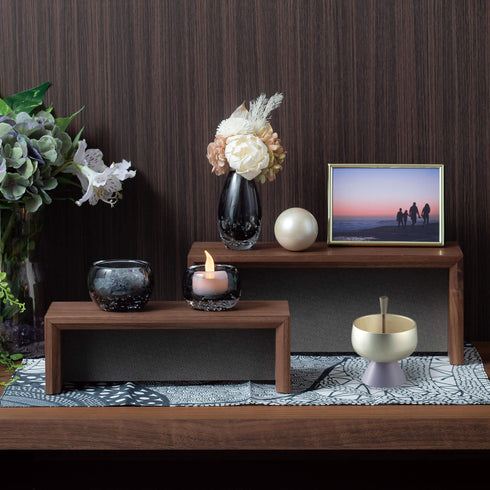 【手元供養 セット】リバーシブル ウォールナットセット SET012