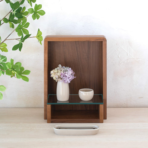 【手元供養セット】かざりみ ウォールナットセット SET020