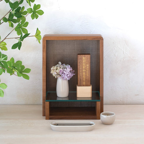 【手元供養セット】かざりみ ダークブラウンセット SET021