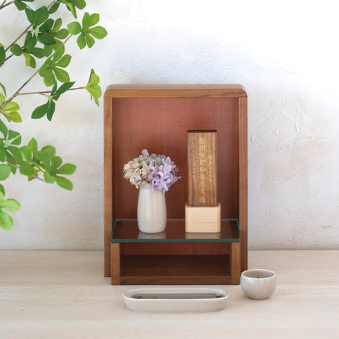 【手元供養セット】かざりみ レッドブラウンセット SET022