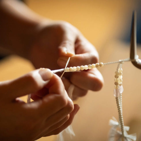 【念珠】桜瑪瑙 片手8mm 共仕立 本絹頭房 SN008