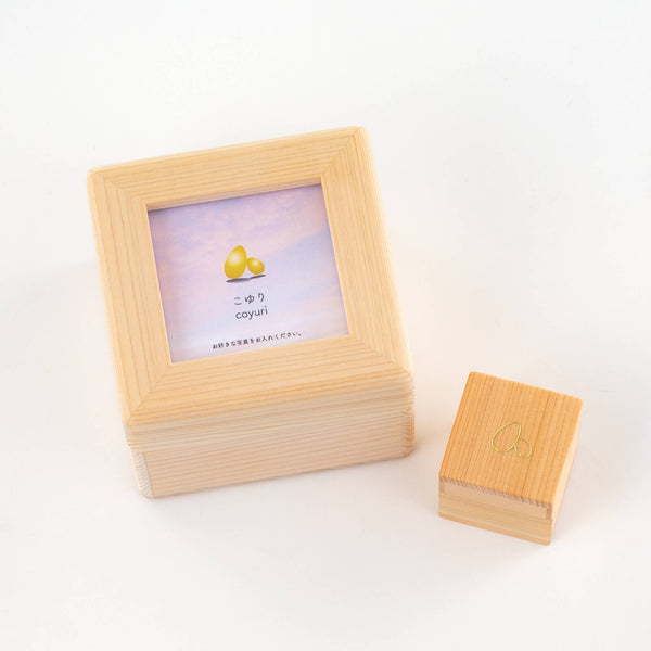 【ミニ骨壷・その他】こゆりシリーズ 想い出箱 100角 T002