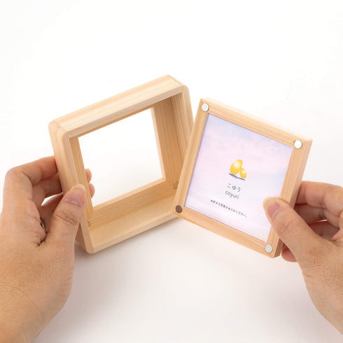 【ミニ骨壷・その他】こゆりシリーズ 想い出箱 100角 T002