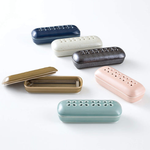 【お道具/香炉】有田焼 寝かせる線香皿 お線香セット SB70