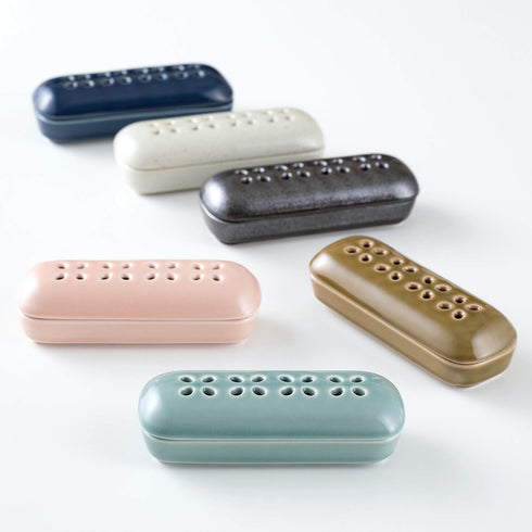 【お道具/香炉】有田焼 寝かせる線香皿 お線香セット SB70