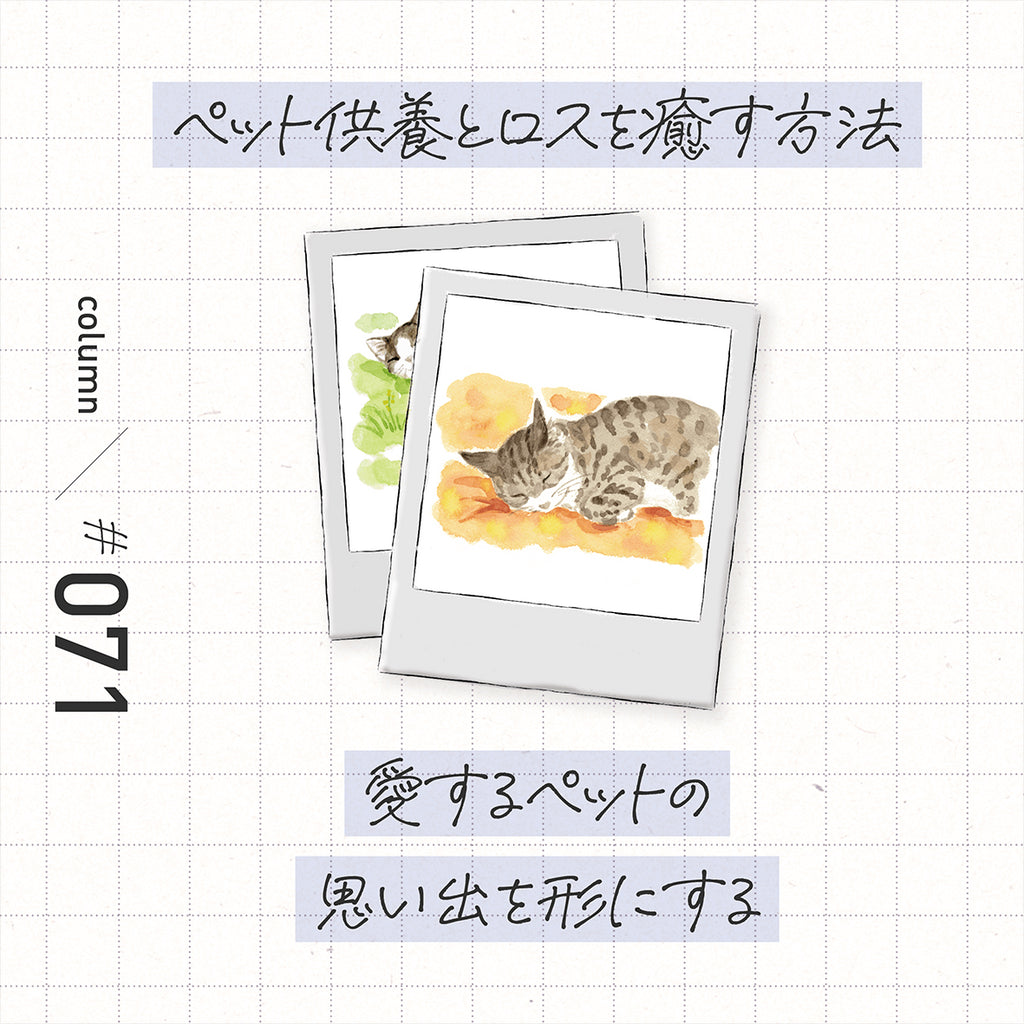 ペット供養とロスを癒す方法とは？　愛するペットの思い出を形にする