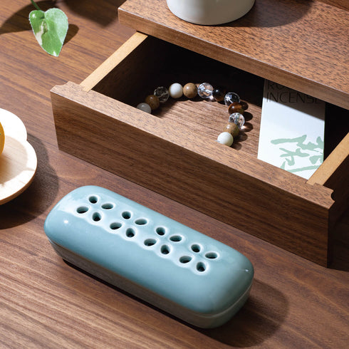 【お道具／香炉】有田焼　寝かせる線香皿　お線香セット  SB70