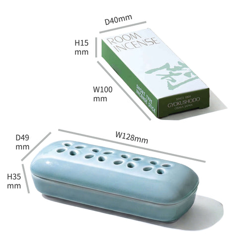 【お道具／香炉】有田焼　寝かせる線香皿　お線香セット  SB70